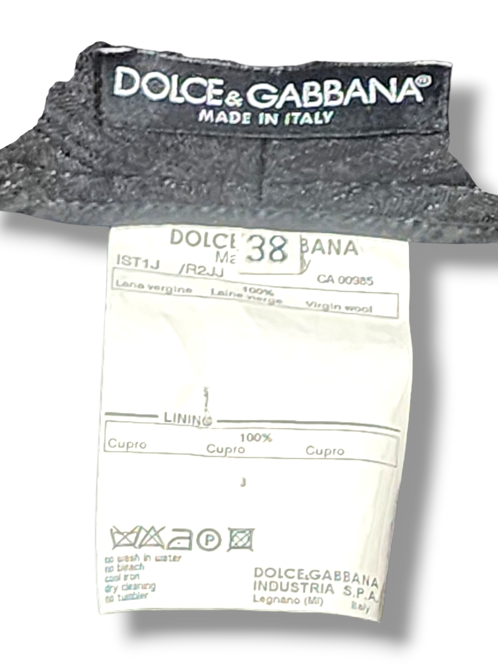 Dolce & Gabbana Dress Pants Metallic Silver Pinstripe Wide Leg Pants Y2K Vintage - Picture 14 of 15